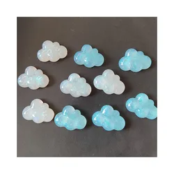 Kawaii Glitter Cloud Resin Flatback Cabochon Art Supply Decoration Charm Craft Scrapbook Kawaii DIY Embellishments Accessories