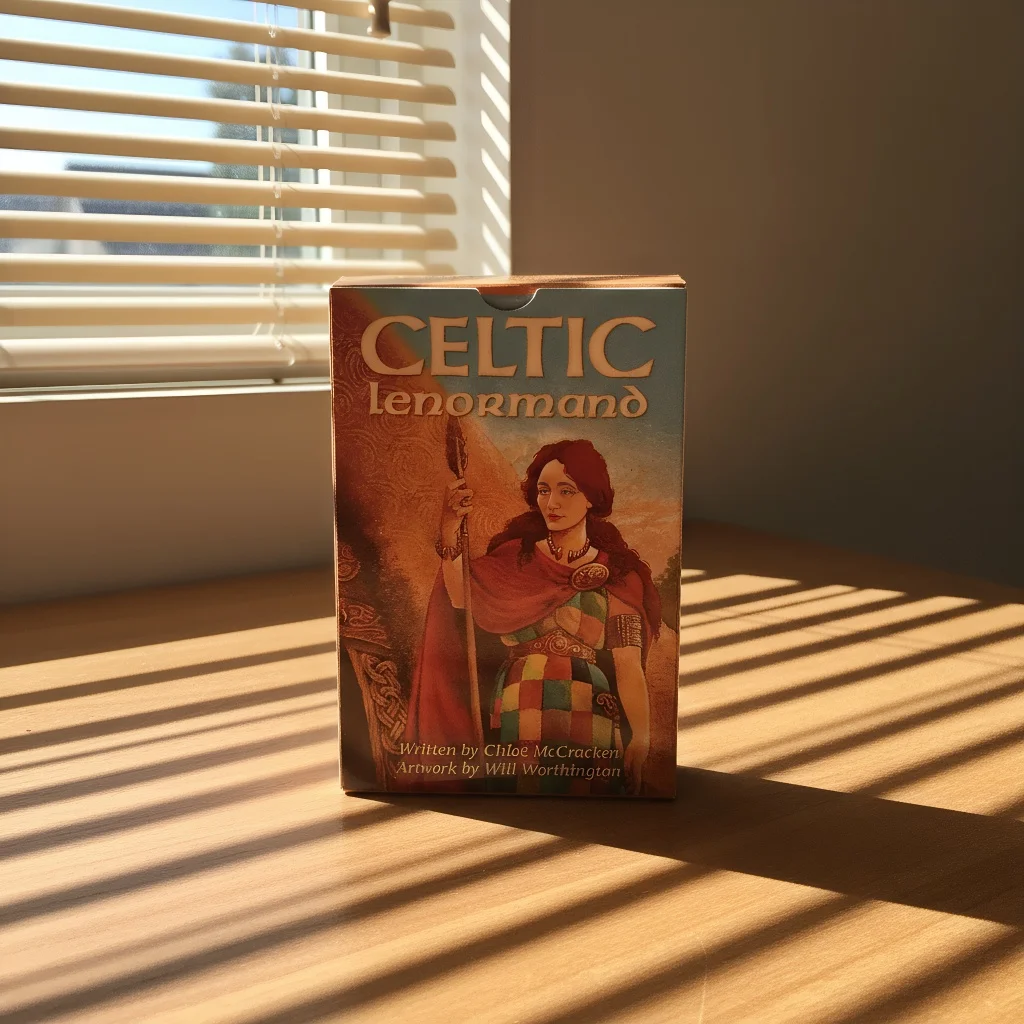 Celtic Lenormand Deck 45 Pcs Lenormand Cards Colorful Artwork Printed on 350GSM Double-embossed Cardstock 9*6cm