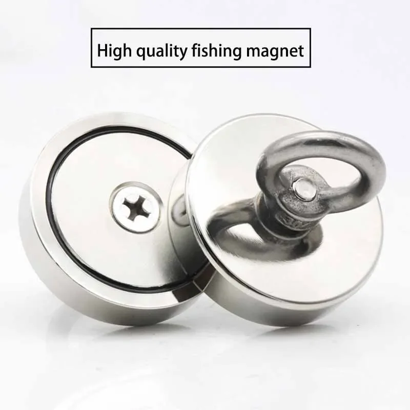 N48 Salvage Fishing D48 D55 D60  Suction magnets Cup Hook Heavy Duty  Countersunk Hole Catch CoinRiver Pick Up Treasure