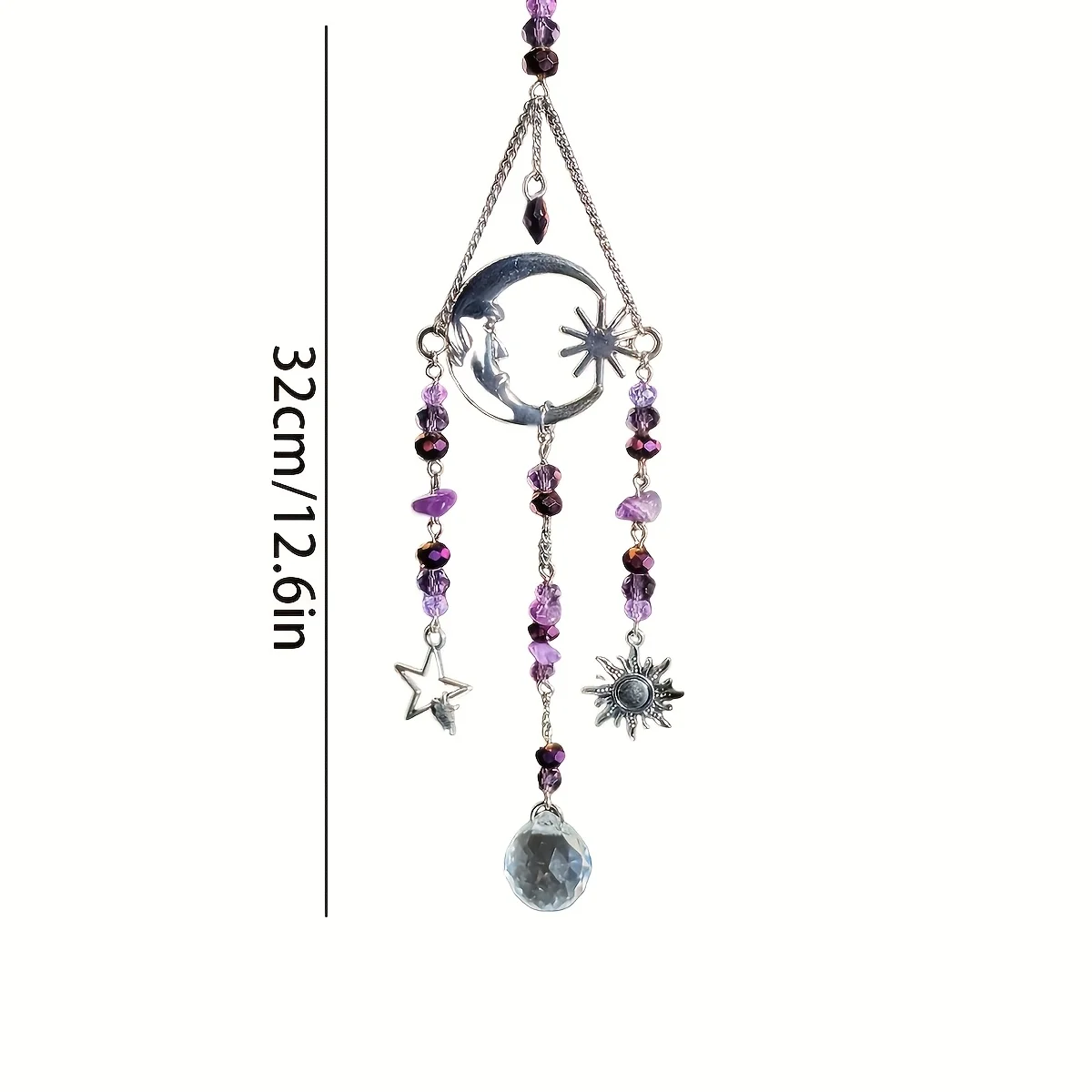 Celestial Moon Goddess Crystal Sun Catcher, Home Decoration, Holiday Decoration, Indoor Home Decoration Outdoor Garden Hanging O