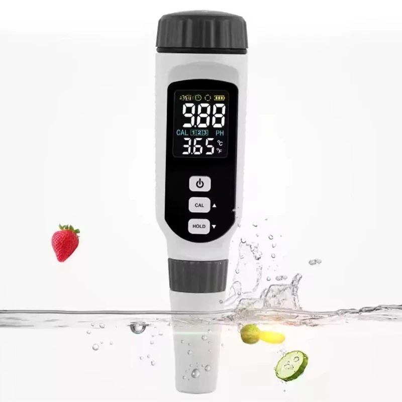 

Handheld pen pH meter, high-precision pH meter detector, acid and alkali aquarium water quality pH meter ph828 +