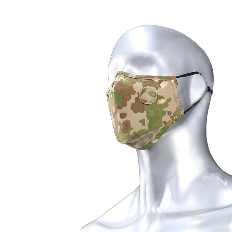قناع شتوي تكتيكي مموه مخصص، أغطية وجه قابلة للغسل، معدات عسكرية خارجية للرجال، قناع صيد مموه #4