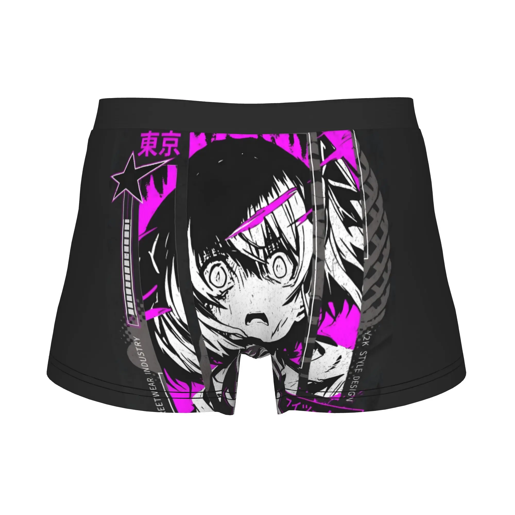 Tokyo Y2K Comics Boxers Shorts Men Anime Girl   Briefs Underwear Cool Underpants