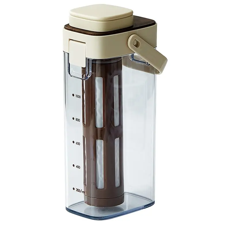 

AB34-1000Ml Iced Coffee Maker Cold Brew Jar - Leak Proof, Large Capacity Cold Water Kettle