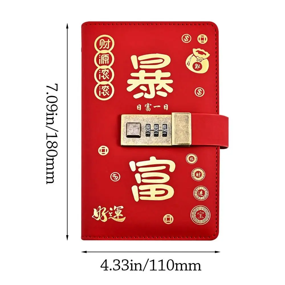 With Password Lock 100 Envelopes Money Saving Challenge Get Rich PU Money Collection Book Save Money Portable