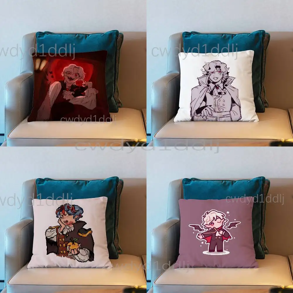 

S-Scott Smajor Vampires Smp Pillow Case Short Plush Sofa Decorative Gift Home Double-sided Printing Cushio