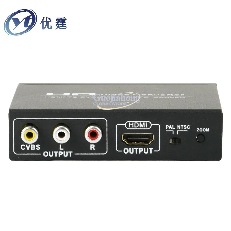 

Конвертер HDM&I в CVBS, аналоговый преобразователь высокой четкости 1-в-2 для старых AV-мониторов KTV