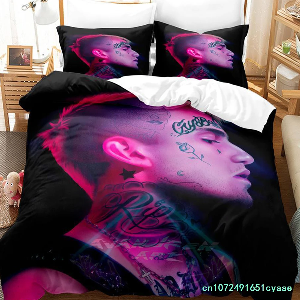 2023 Lil Peep Bedding Set Single Twin Full Queen King Size Bed Set Adult Kid Bedroom Duvetcover Sets Anime Parure De Lit Bed