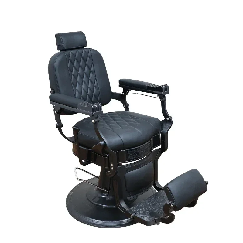 Retro hair chair Grease head Men's barber chair can be placed upside down shaving chair