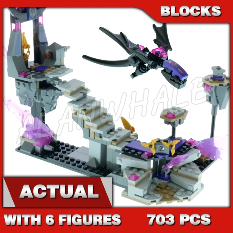 

703pcs Shinobi Crystallized The Crystal King Temple Throne Floating Prison Traps 7011 Building Block Toys Compatible With Model