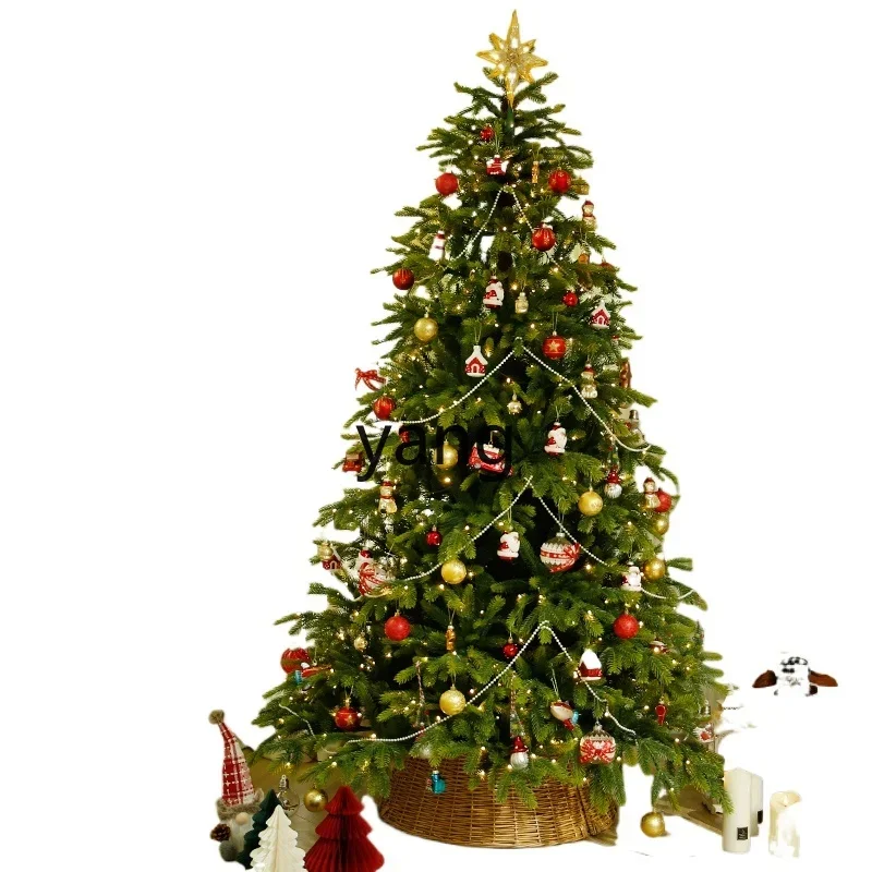 Yjq home villa shopping mall Christmas tree environmentally friendly luminous large encrypted simulation tree