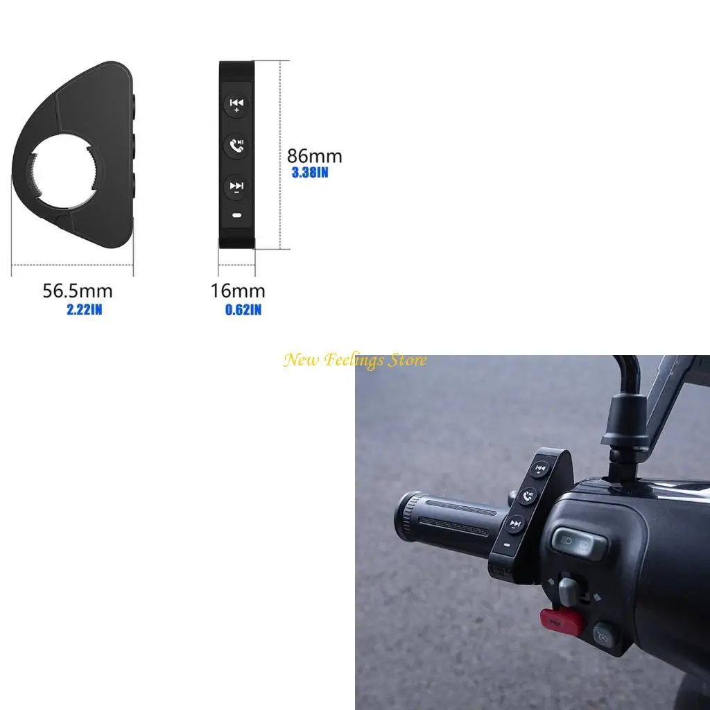 J6BF Multipurpose Motorcycle Handlebar Control Device Universal Fitment & Rainproof Construction Upgrades for Motorcycles