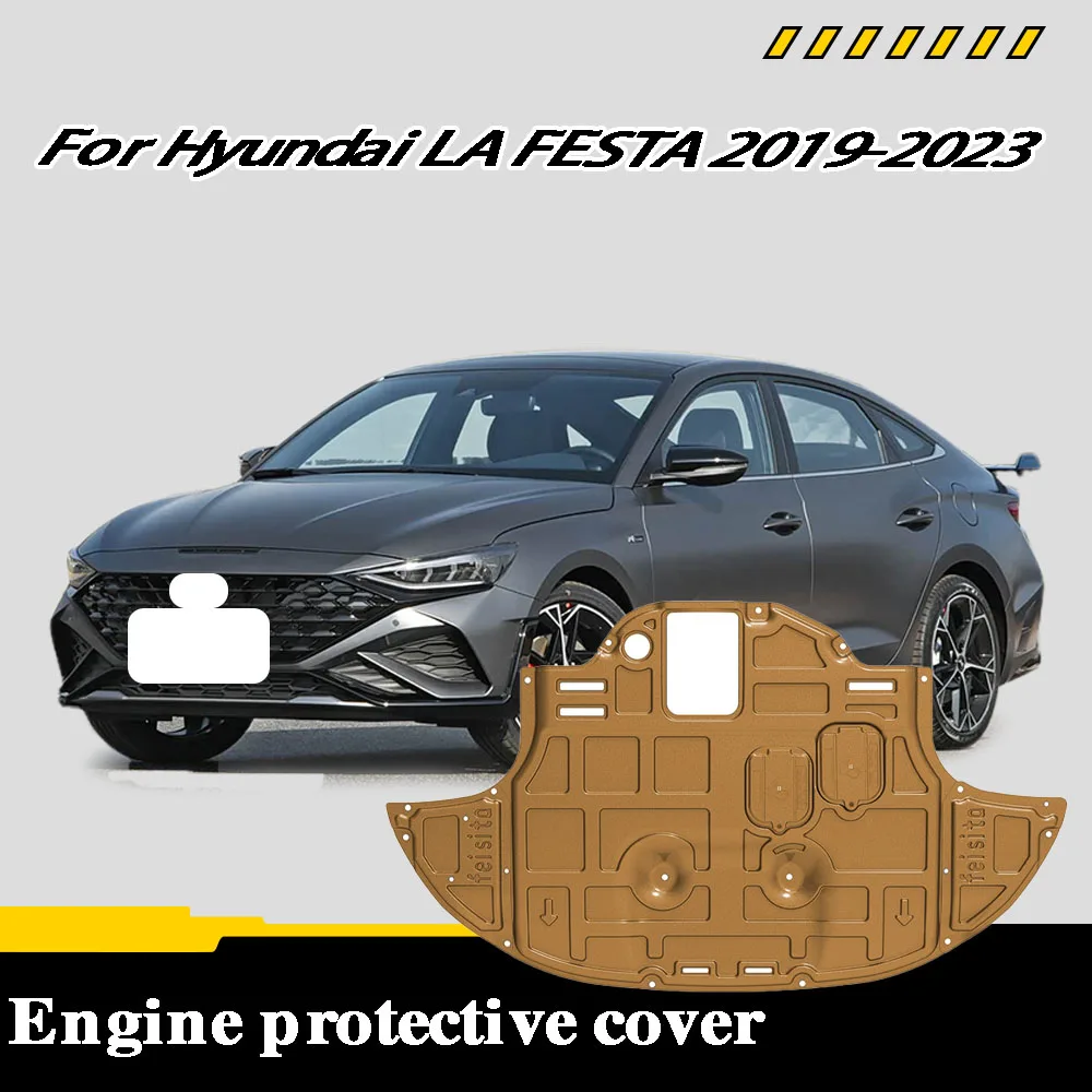 Under Engine Guard Splash Shield Mud Fender Cover Plate Fender Mudguard Protector For Hyundai LA FESTA 2019-2023 1.6T