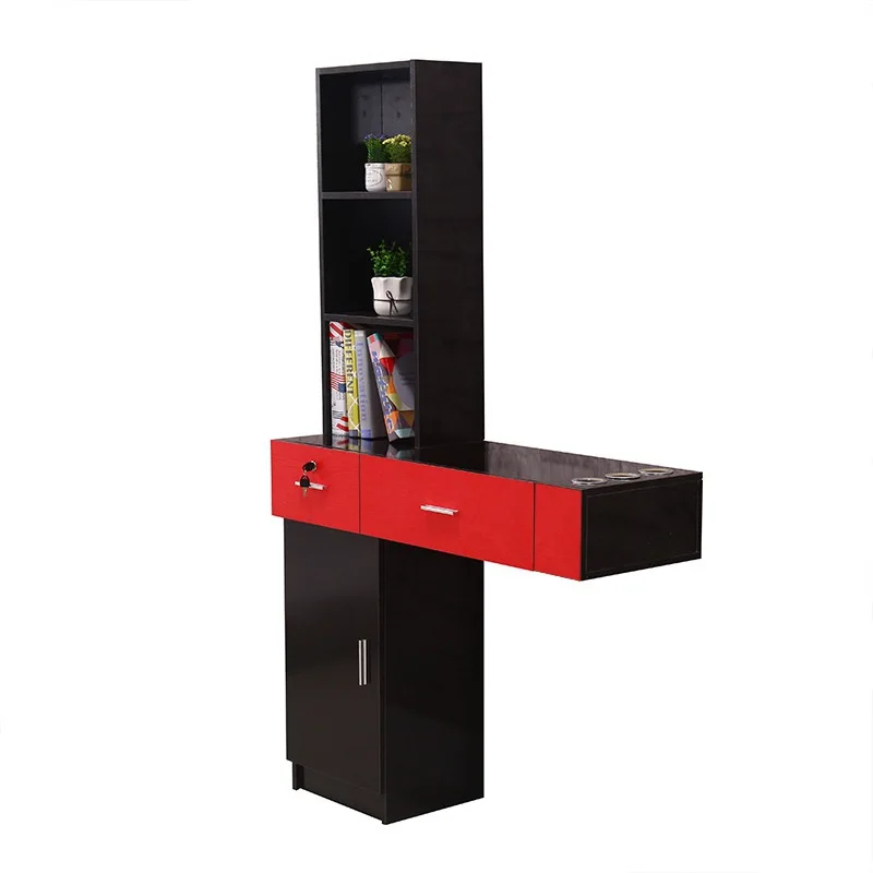 Barber shop special cabinets, salon tool shelves, beauty wall-mounted wall cabinets