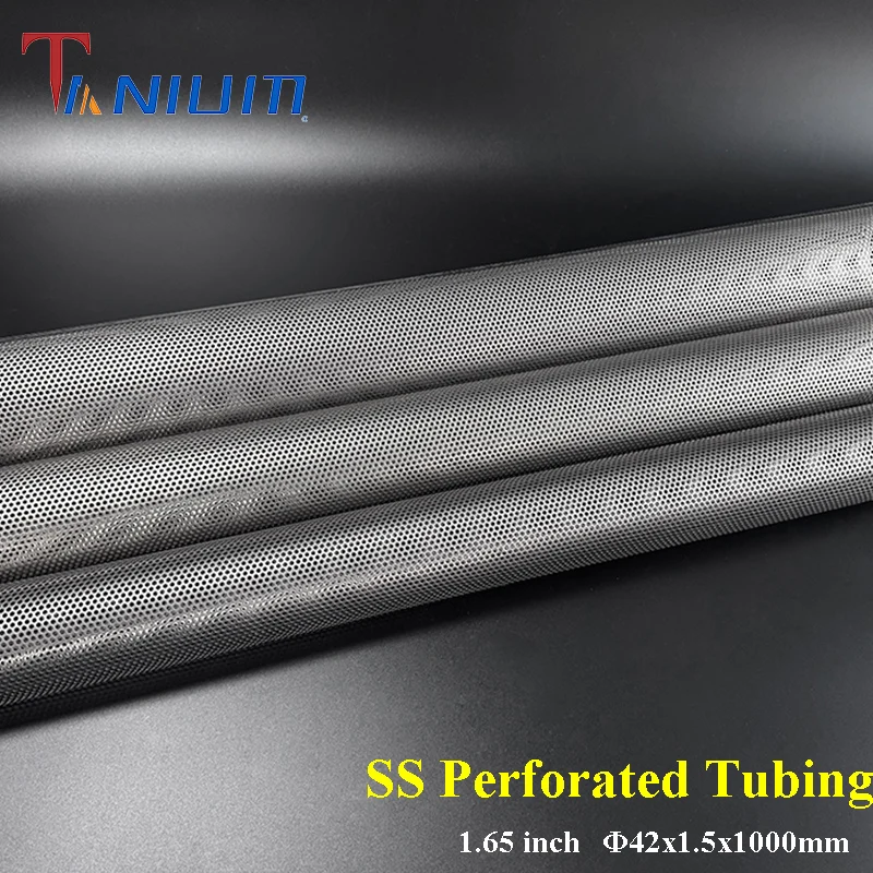 

42mm Stainless Steel perforated filter tube perforated cylinder For Automobile Exhaust Muffler System