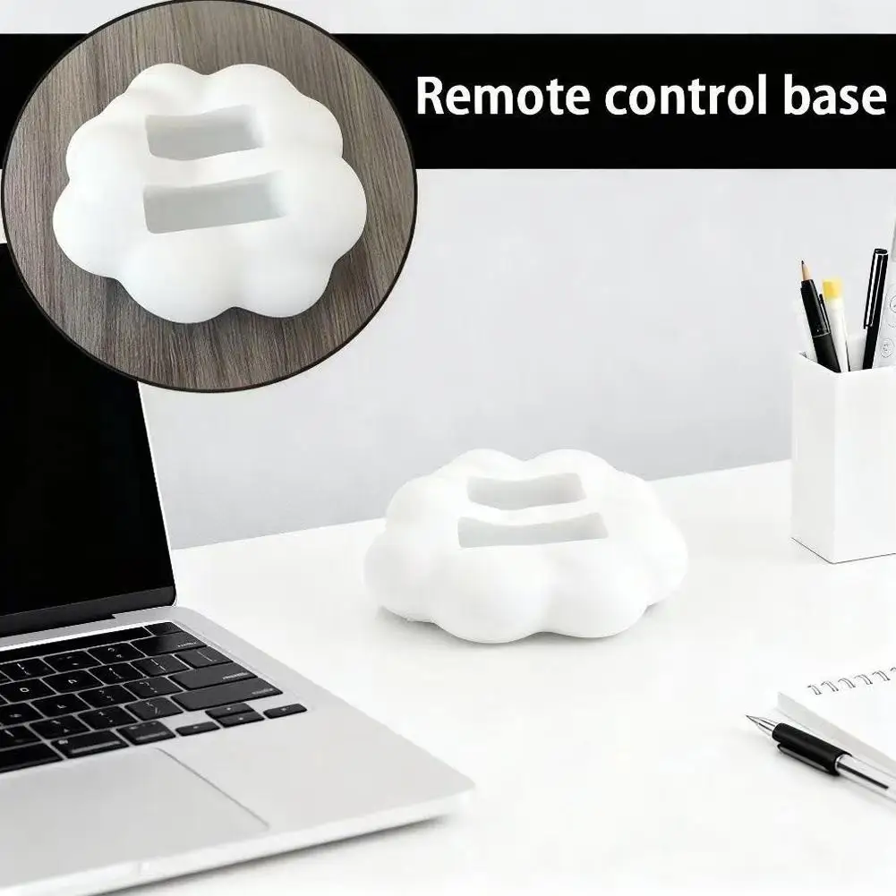 Base de Control Remoto con Forma de Nube, Organizador de Almacenamiento para el Hogar, Soporte para Controles Remotos de TV/Aire Acondicionado, Teléfonos y Dispositivos