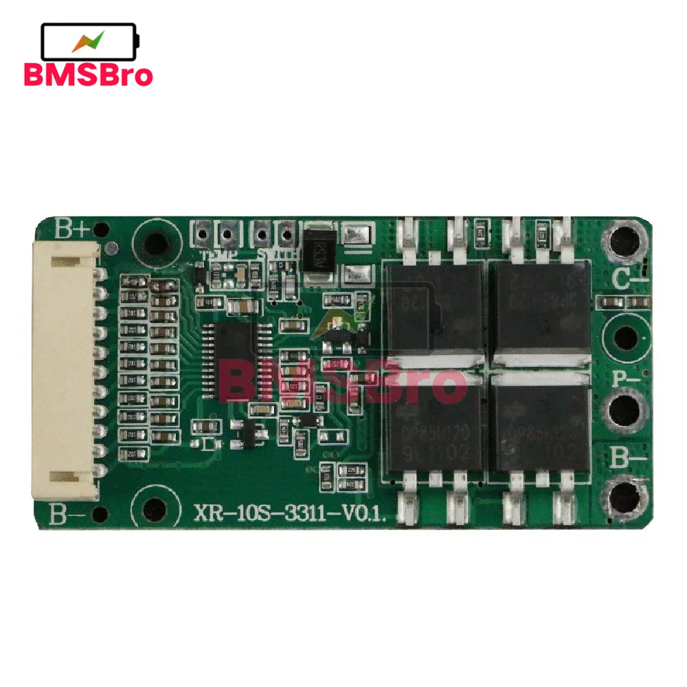 BMS 10S 36V 15A Li-ion Lipolymer 18650 Battery Charge Board Short Circuit Protection Common Port For Ebike Escooter