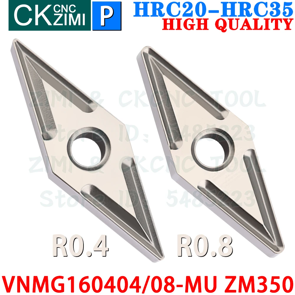 VNMG160404-MU VNMG160408-MU ZM350 Металлокерамические вставки Инструменты для наружных токарных пластин VNMG1604 VNMG 1604 MU VNMG331 VNMG332 MU ЧПУ отделка токарный станок по металлу Режущие инструменты Для стали