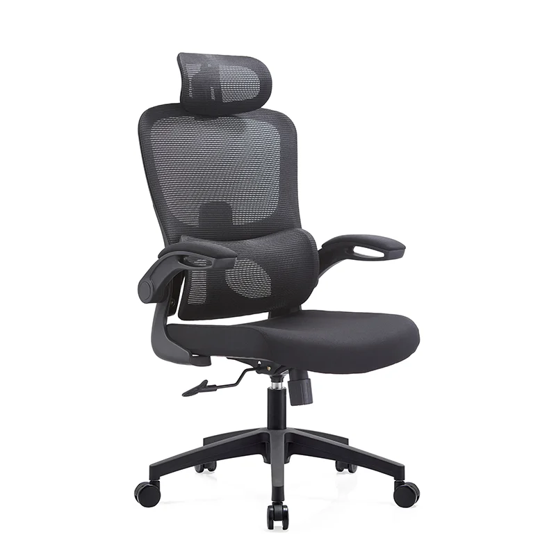 

High Back Ergonomic Office Chair Lifting Swivel Comfortable Mesh Plastic Adjustable Headrest Modern Computer Chair