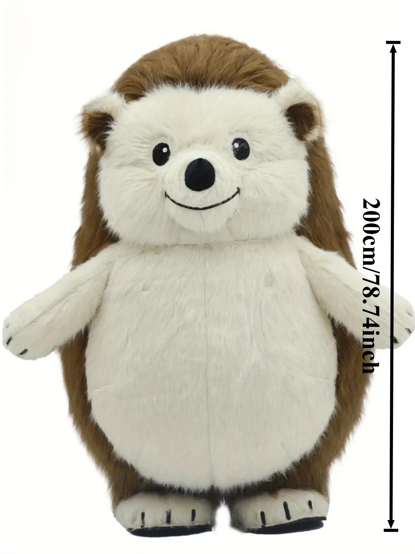 Plush Cute Inflatable Hedgehog Mascot Costume Adults Walking Parade Outftis Birthday Halloween Christmas Party Event Fancy Dress