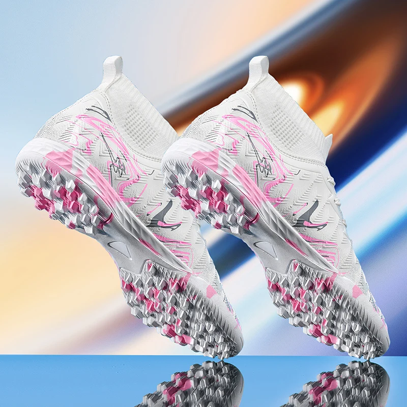 Neue Herren-Fußballschuhe für Rasen, Ultraleichte Sport-Indoor-FG-Turf-Futsal-Erwachsenen-Fußballstiefel, Rutschfeste Komfortable Stollenschuhe – Detail 5