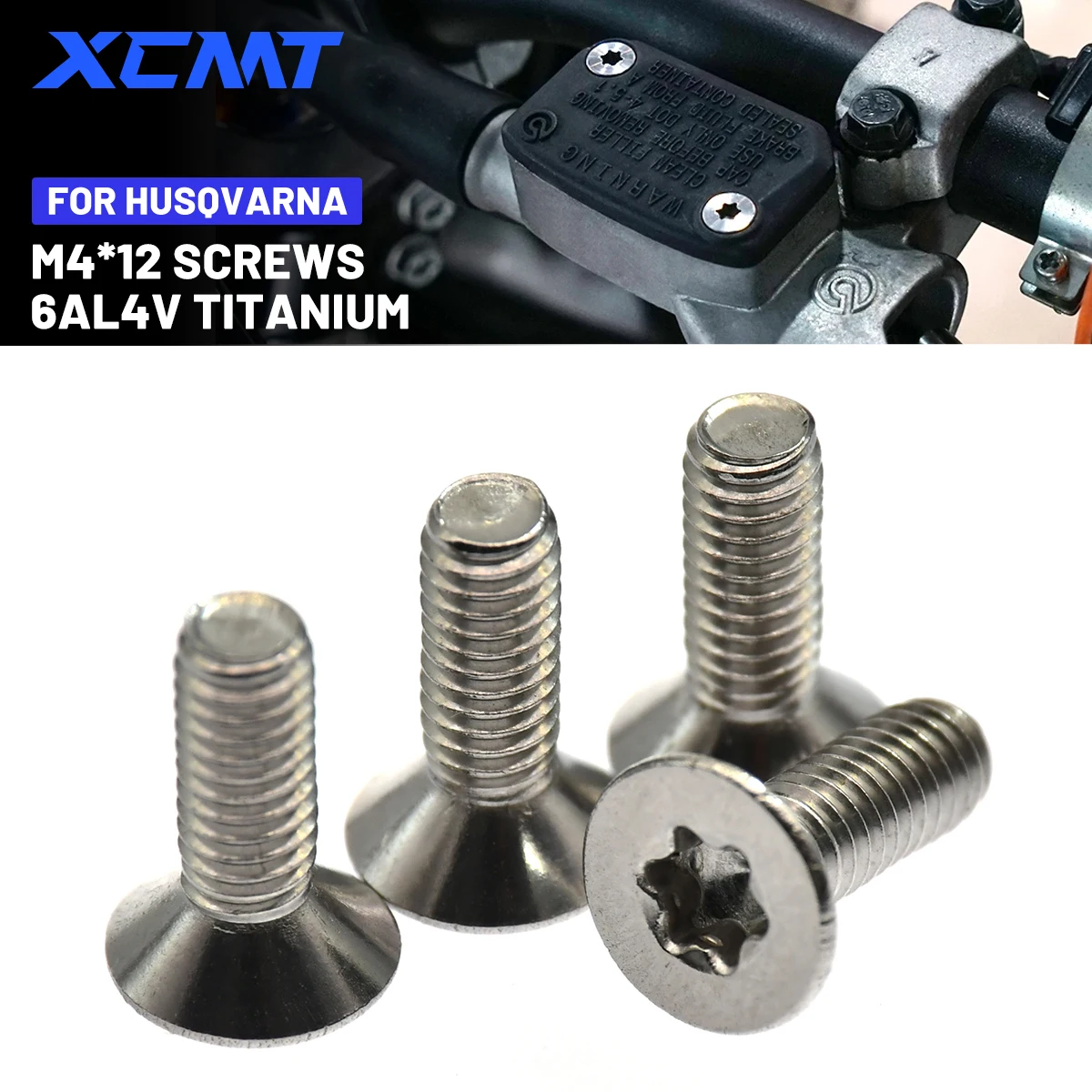 

M4*12 Front Brake Clutch Master Cylinder Screws For Husqvarna 125 150 250 300 350 450 501 TC/FC/TX/FX/TE/FE/FS 2014-2020