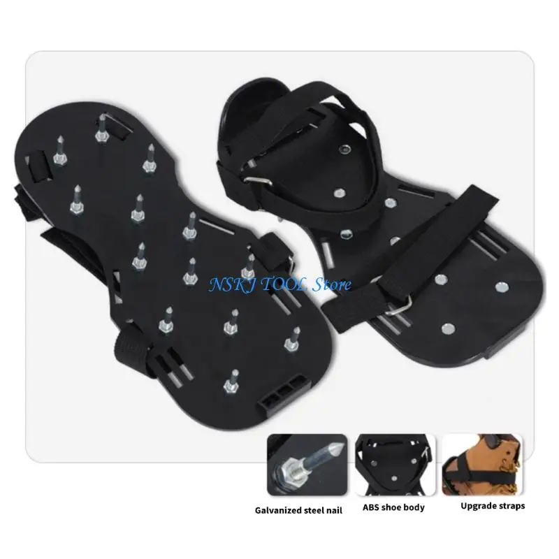 Zapatos con púas jardín ABS reforzado L8RC equipados con 13 zapatos duraderos con clavos 28MM