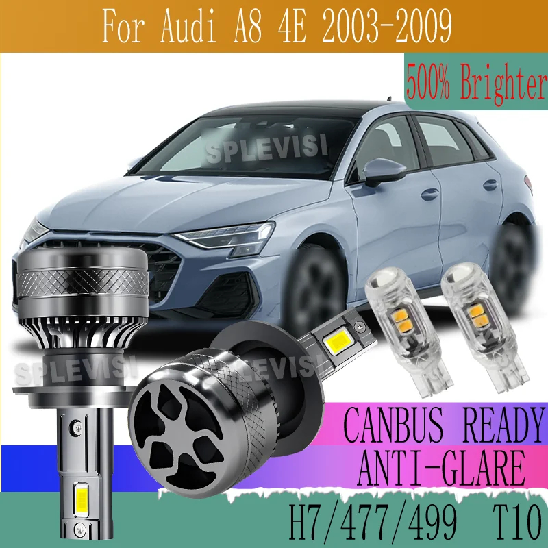 

Enhanced Road Safety With High-Speed Cooling Fan 20000LM/Bulb LED HEADLIGHT For Audi A8 4E 2003 2004 2005 2006 2007 2008 2009