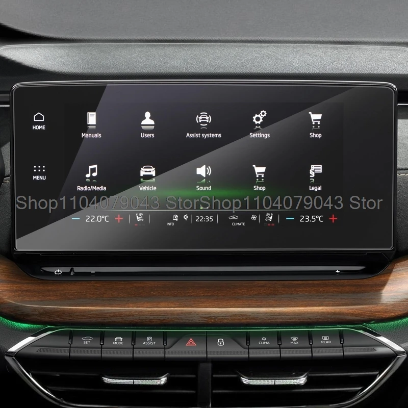 Tempered Glass protector film For Skoda Octavia 4 Infotainment Columbus 2020 10 inch Car Radio Navigation Displayscreen