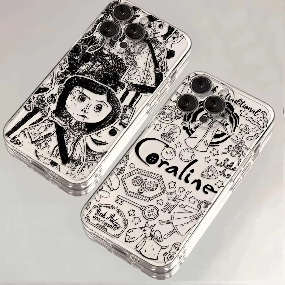 Coraline Phone Case For IPhone 17 Air 16 e 15 14 13 12 11 Pro Max Plus Min SE 2020 2022 Shock Absorber Transparent Case - AliExpress 202192403 Coraline Phone Case For IPhone 17 Air 16 e 15 14 13 12 11 Pro Max Plus Min SE 2020 2022 Shock Absorber Transparent Case - AliExpress 202192403