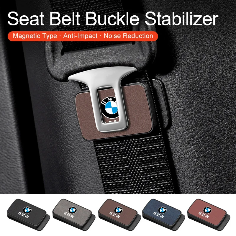 

For BMW M5 M4 M3 F20 F40 F22 F30 E90 F32 F10 F06 F07 F46 E60 Z4 Magnetic Suction Car Seat Belt Fixer Stabilizer Clip Style