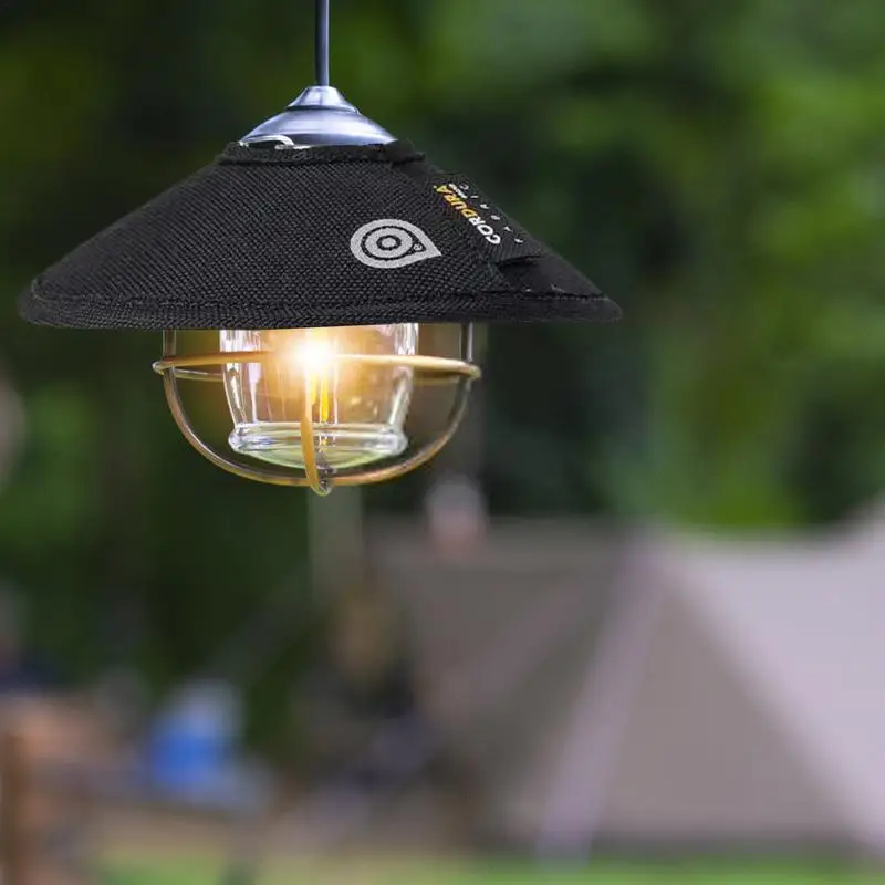 Oxford Cloth  Camping Outdoor Lampshade Home Anti-tip Lamp Cover Garden Street Lamp Accessories For Goal Zero Black Dog ESLNF