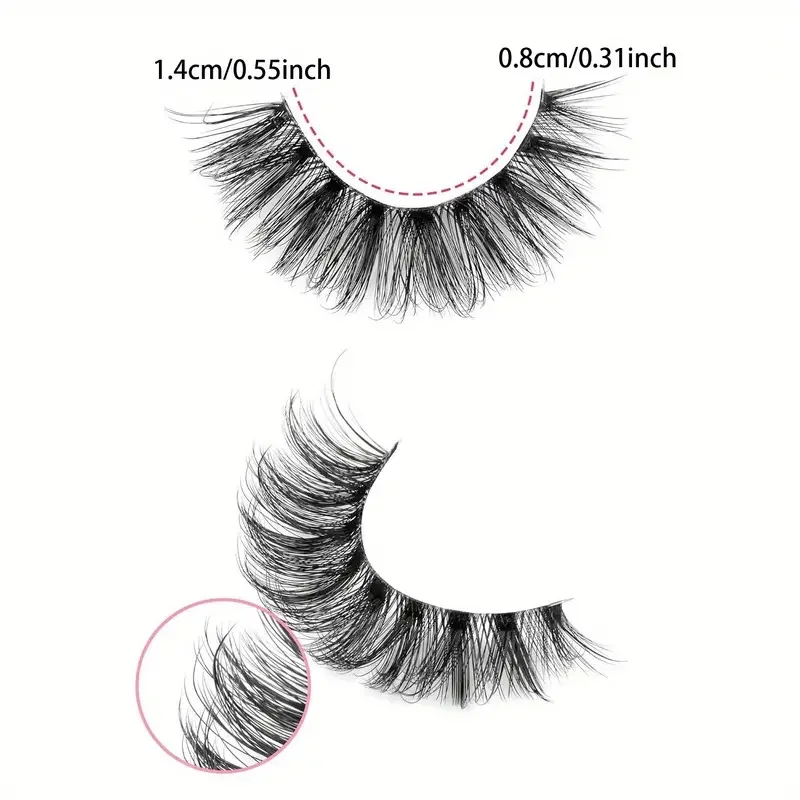 Faux-cils 6D super moelleux, 10 paires, effet œil de chat, extension de cils, maquillage