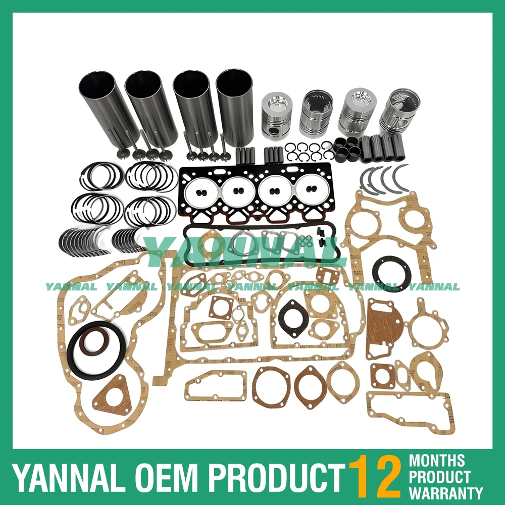 Superior quality 4.236 Cylinder Liner Kit With Gasket Set Bearing&Valves&Guides For Perkins Parts