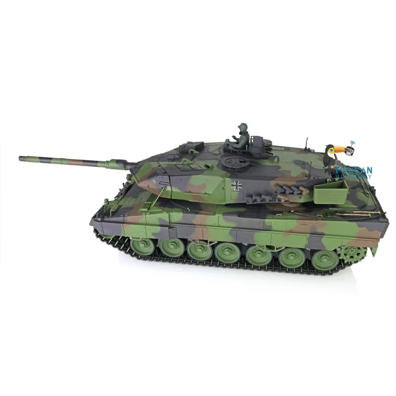 Henglong 1/16 7.0 RTR RC Tank Leopard 2A6 3889 Versão Plástica 2.4 Ghz Modelo de Controle Remoto para Coletores Adultos