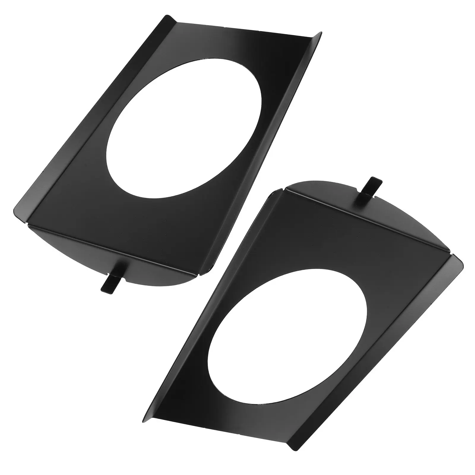 2個入り、後部座席用スピーカーブラケット、スチール製、カーオーディオ用スピーカー間隔調整リング、取り付け用アクセサリー、後部座席の音質を向上