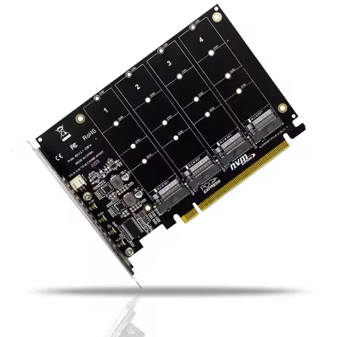 M.2 NVME to PCIe 4.0 3.0 Adapter M.2 SSD Gen4 PCIe 4.0 PC Motherboard X1 X4 X8 X16 Expansion Card For 2230 2242 2260 2280 SSD