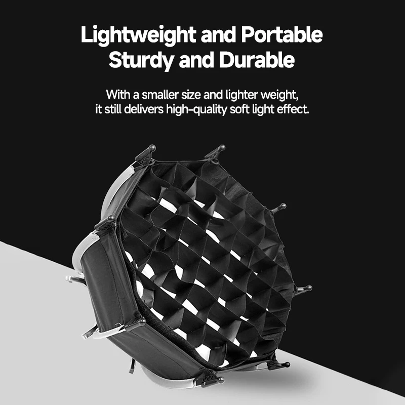 30CM Octagonal Softbox with Grid Deep Throw Bowens Mount Quick Release Portable Studio Light Accessories