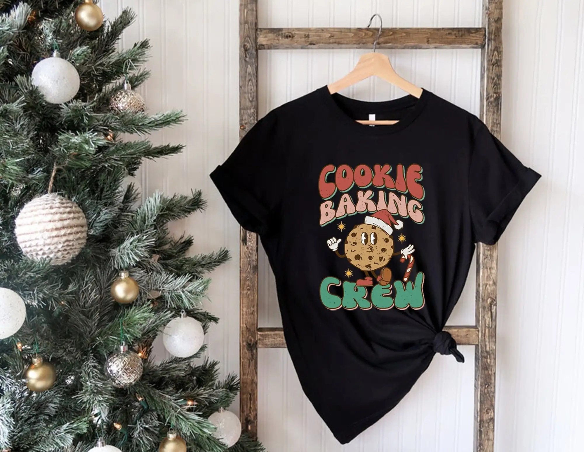 Cookie Baking Crew Family Christmas T Shirt Matching Holiday Xmas