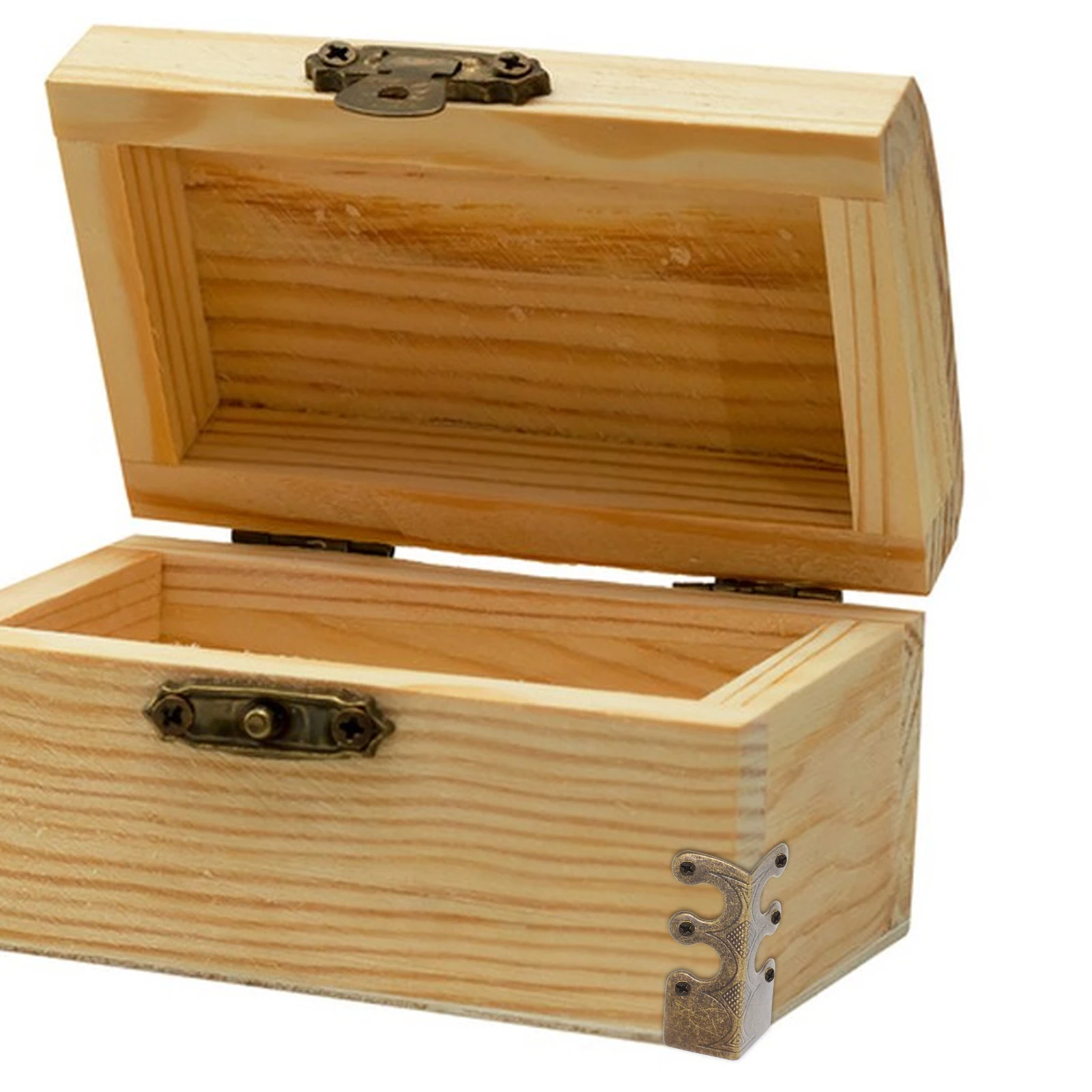 

8Pcs Iron Corner Protectors Decorative Edge Covers Suitable For Jewelry Cases And Wooden Boxes