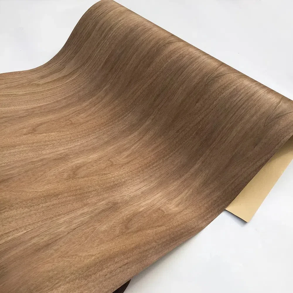 98 Inch Natural Black Walnut Wood Veneer Sheet,Flower Grain Apply for Home Furniture Plywood Tabletop Wall Panels Speaker DIY