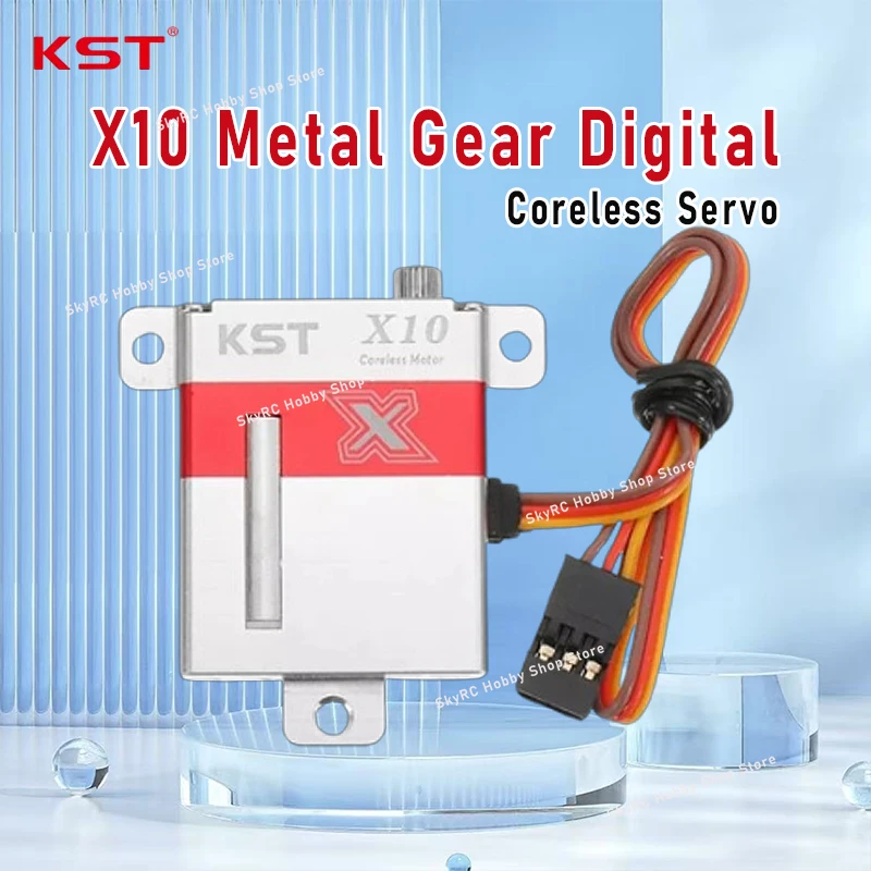 

KST X10 Digital Wing Servo - Metal Gear Coreless Motor High Precision RC Model Accessory
