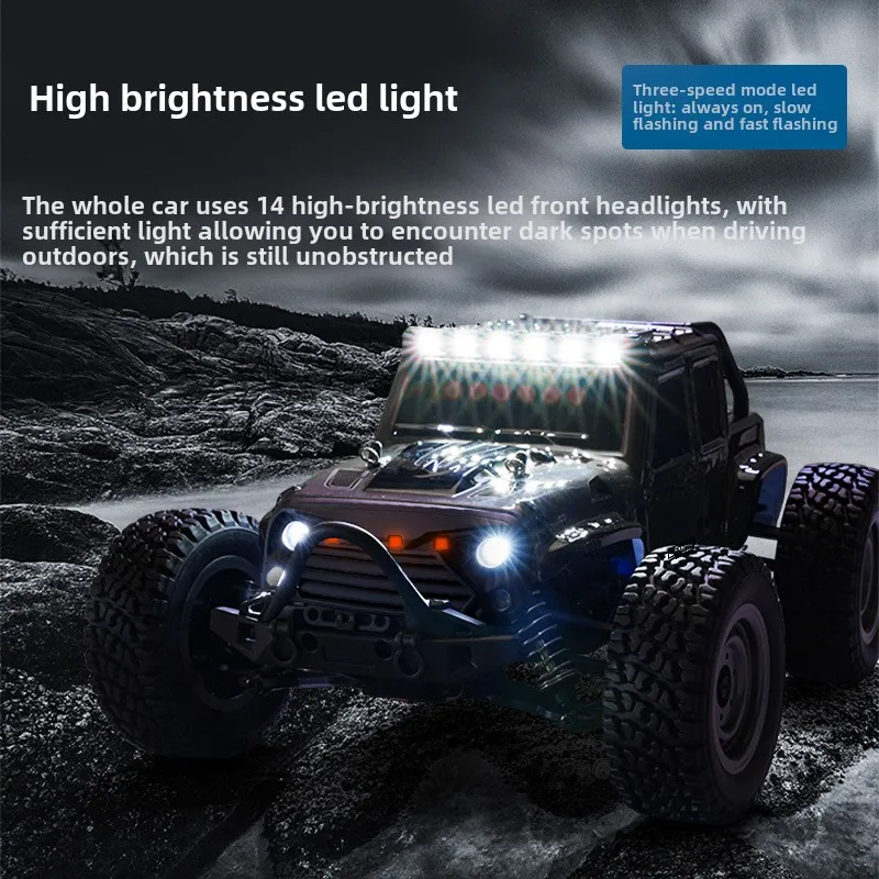 Cool Stuff Funny Gift-1:16 Full Scale High-speed 4WD Rc Car,Carbon Brush Off-road Monster Truck,Remote Control Car,Toys for Kids