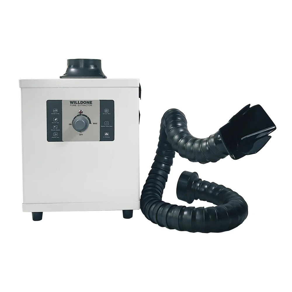 Portable Purification Low Noise Fume Extraction Small Smoke Purifier For  Marking Machine