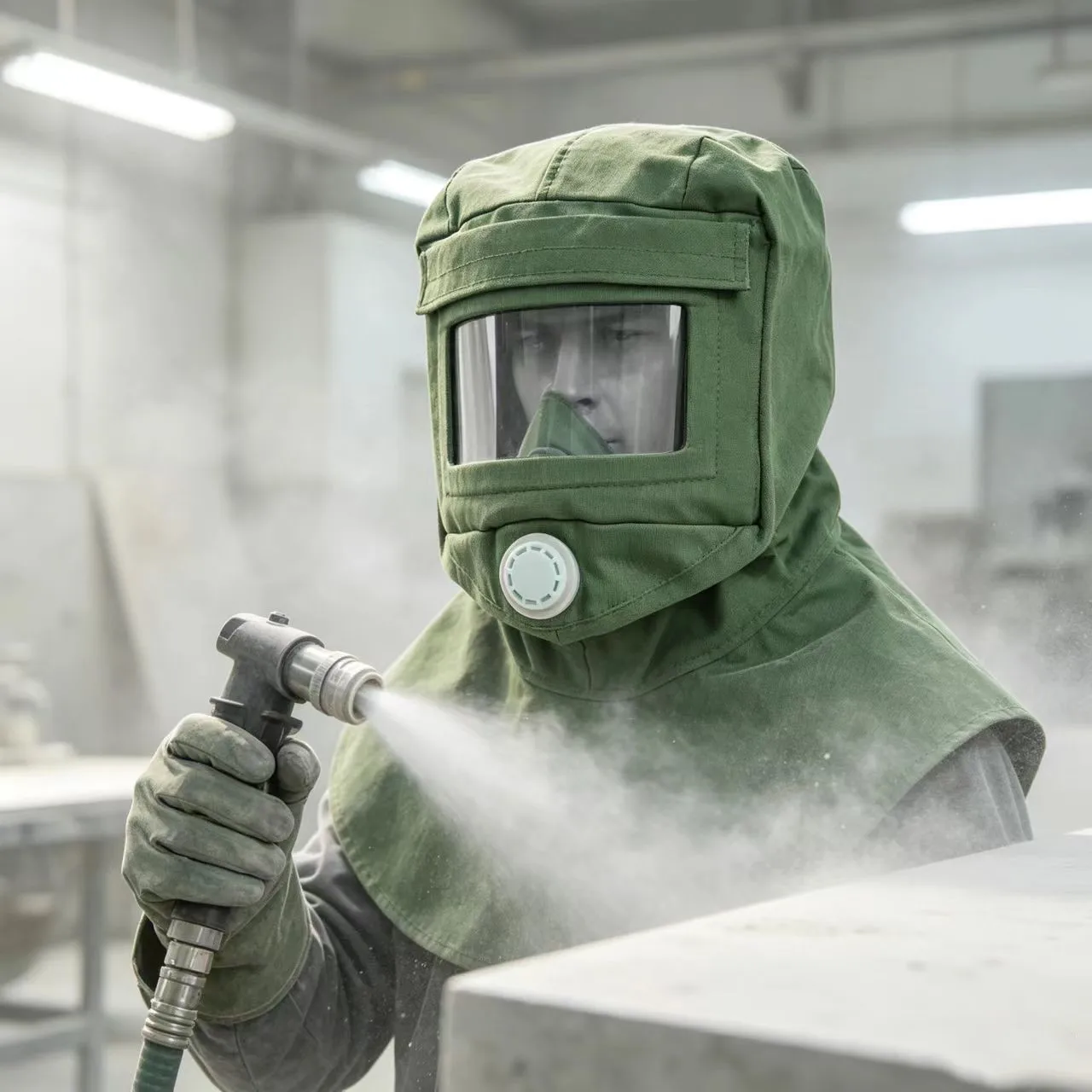 HD Glass Sandblasting Mask For Dust Beekeeper Hat p Full Face Body Protect Personal Secruity Protection Equipment Sandproof Mask