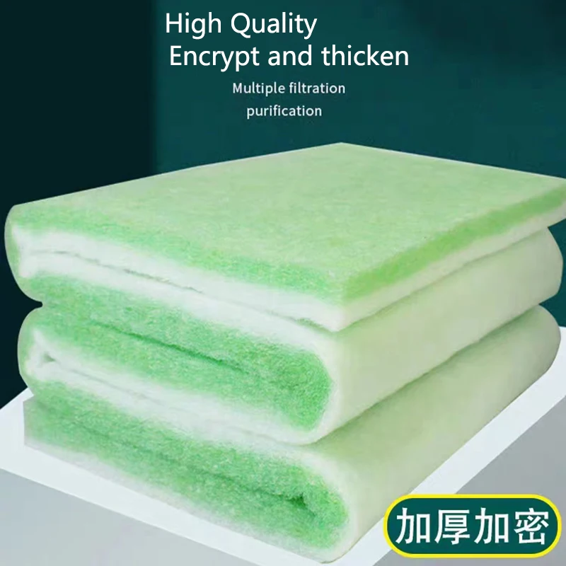 Biochemical Green White Aquarium Cotton Sponge Fish Tank Filtration Foam Green Spongs Aquarium Accessories Water Filter Cotton