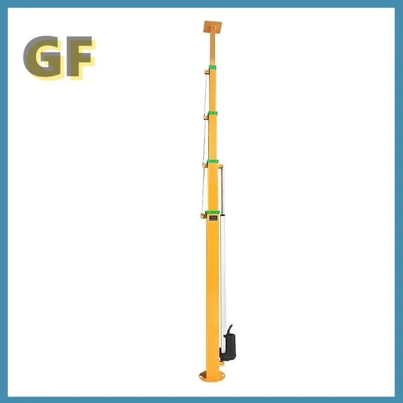 Portable 50Kg Steel Self Propelled Vertical Galvanize And Powder Coat  Electric Mast Lift