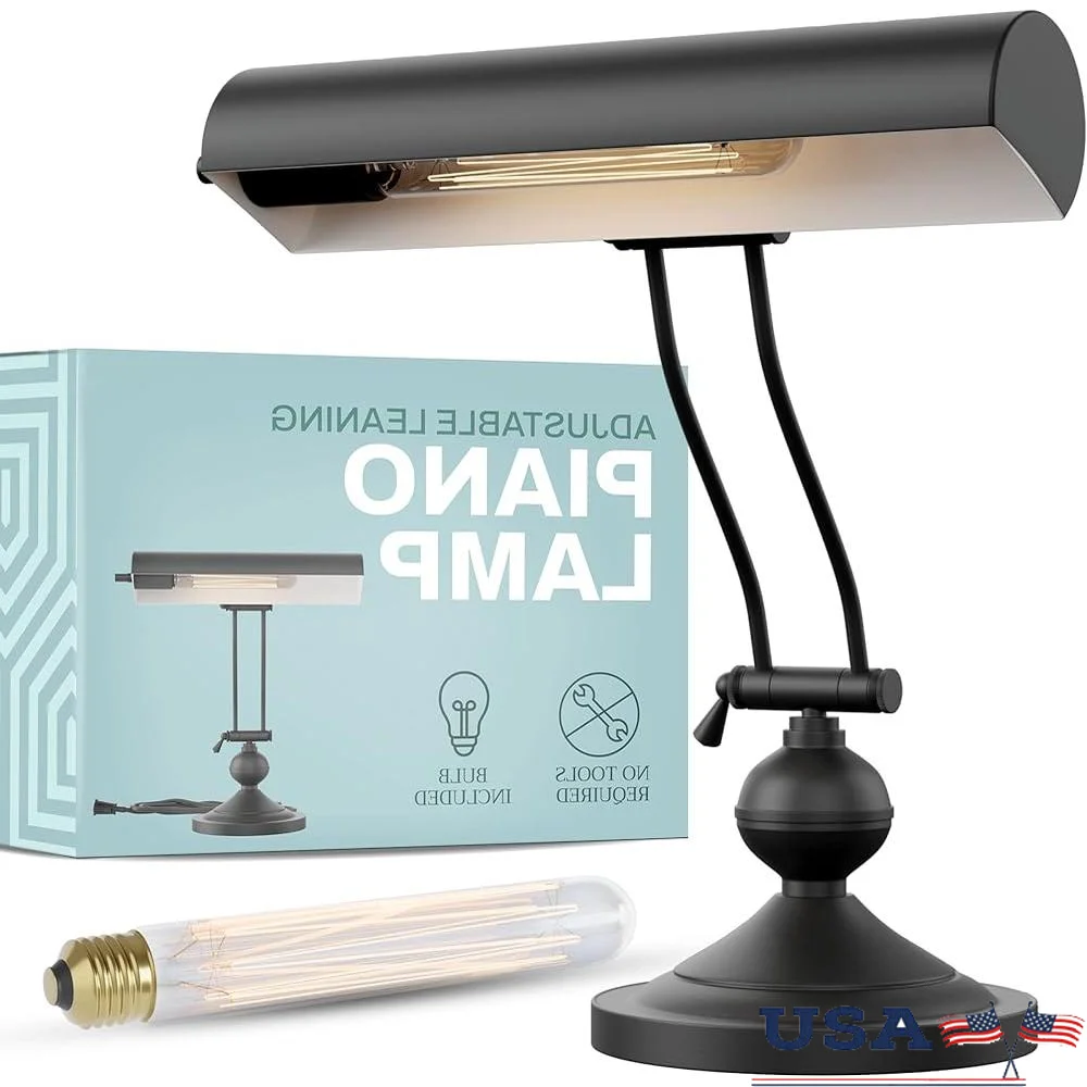 

Antique Retro Adjustable Desk Lamp with Metal Shade and LED Bulb Ideal Home Office Lighting