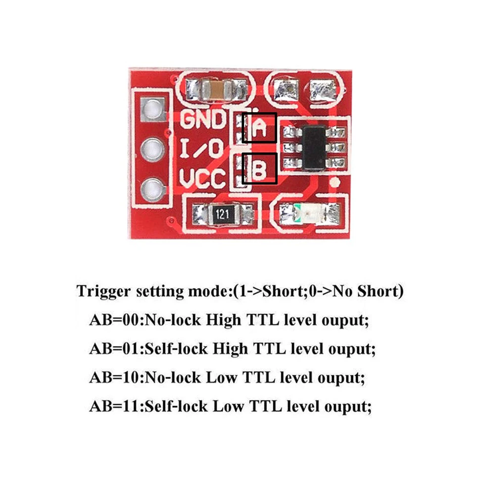 20/50/100PCS TTP223 Capacitive Touch Switch Button Sensor Module Self Locking for Arduino