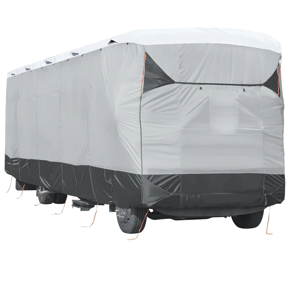 Durable UV Protection Waterproof Sports-Style Travel Caravan RV Cover Breathable Motorhome Trailer Cover for Outdoor Adventures